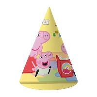 Chapeaux Peppa Pig pour fêtes - lot de 6