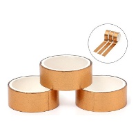 Washi tape métallisé de 3 m - 3 unités