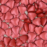 Paillettes de coeurs colorés de 80 g - FunCakes