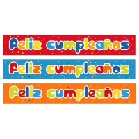 Panneau joyeux anniversaire assorti - 2 unités