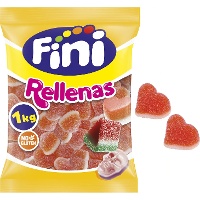 Coeurs saveur pêche fourrés - Fini - 1 kg