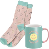 Coffret cadeau mug et chaussettes Smile