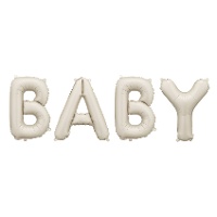 Ballon lettres Baby beige de 90 x 35 cm