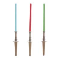 Décoration pour gâteau de sabres laser Star Wars - 12 unités