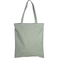 Sac en toile vert à pois imperméable avec fermeture éclair