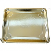 Plateau doré 36 x 28 cm - 50 unités