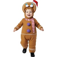 Déguisement de bonhomme en pain d'épices pour bébé