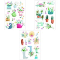 Panneau de particules de printemps et de jardinage - Artemio