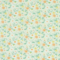 Tissu tricot en jersey de coton Marguerites - Katia
