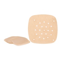 Papier de 21,5 cm pour friteuse à air carrée perforée - 50 unités