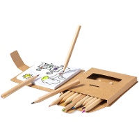 Kit de coloriage avec feuilles et crayons de couleur