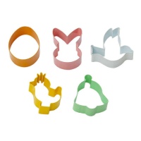 Assortiment d'emporte-pièces de Pâques - Decora - 5 unités