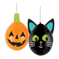 Ballons en latex amis d'Halloween de 35 cm - Amscan - 2 unités