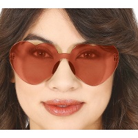 Lunettes en forme de coeur transparentes