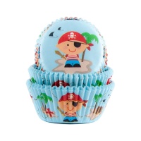 Capsules pour cupcakes de Pirates - House of Marie - 50 unités