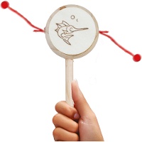 Hochet tambour à main