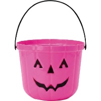 Seau à citrouille coloré de 18,5 cm - 1 unité