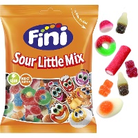 Sachet assorti de mini bonbons et réglisse avec pica pica - Fini Little mix - 90 gr