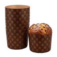 Moules à panettone jetables de 0,75 kg - lot de 10