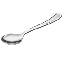 Cuillères en plastique argentées de 17 cm - 10 unités