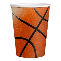 Gobelets de Basketball de 250 ml - 8 unités