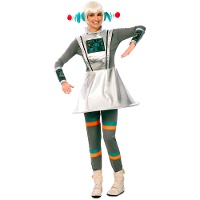 Déguisement d'extraterrestre gris pour femme