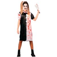 Déguisement de clown terrifiant pour femme
