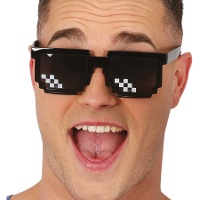 Lunettes pixels carrées