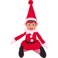 Peluche d'elfe de Noël espiègle
