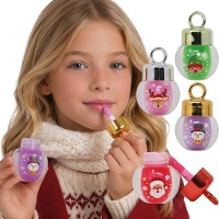 Gloss à lèvres de Noël aux motifs assortis - 1 unité