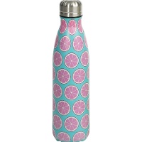 Bouteille isotherme 0,5 L au motif de fruits
