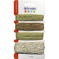 Ensemble de ficelles décoratives métalliques - 4 unités