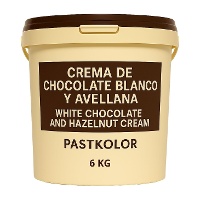 Crème de chocolat blanc et noisette 6 kg - Pastkolor