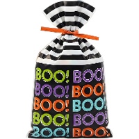 Sachet pour bonbons d'Halloween mini BOO de 9,5 x 15 cm - Wilton - 20 unités
