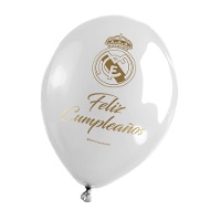 Ballons en latex du Real Madrid pour anniversaire - 6 unités