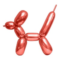 Ballons en latex malléables métallisés de 1,50 m - Wefiesta - 100 unités