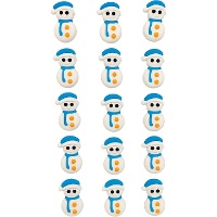 Figurines de sucre en forme de bonhomme de neige - Azucren - 15 unités