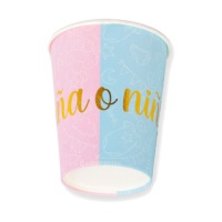 Gobelets de Baby Shower Garçon ou Fille de 9 x 8 cm - 10 unités