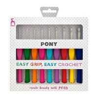 Ensemble d'aiguilles à crochet de 2 à 6 mm - Pony - 9 pièces