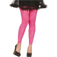 Leggings en dentelle néon