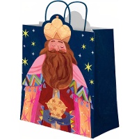 Sac cadeau de 42 x 30 x 10 des Rois Mages Gaspar
