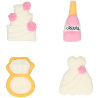 Figurines en sucre de Dream Wedding - 8 unités