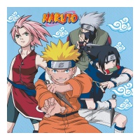 Serviettes Naruto de 16,5 cm - 20 unités