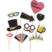 Kit pour photocall de fête amusante - 10 pièces