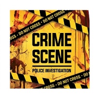 Serviettes « Crime Scene » pour Halloween 16 x 16 cm - 20 unités