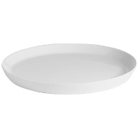 Plat rond de 26,5 cm en porcelaine - Vessia - 4 unités