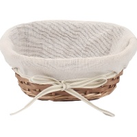 Panier à pain ovale rustique 22 x 15 x 9 cm