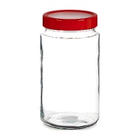 Pot de 2 L transparent avec couvercle