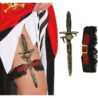 Jarretière avec dague de pirate
