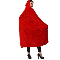 Cape de 140 cm aspect velours avec capuche